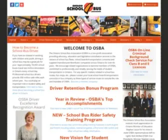 Osba.on.ca(Ontario School Bus Association (OSBA)) Screenshot