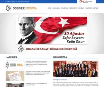 Osbder.org(Organize Sanayi Bölgeleri Derneği) Screenshot