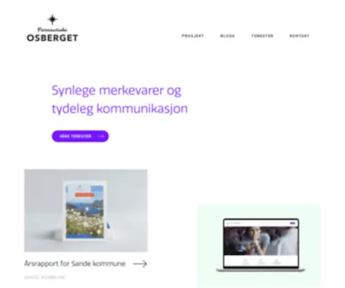 Osberget.no(Synlege merkevarer og tydeleg kommunikasjon) Screenshot