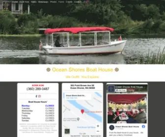 Osboathouse.com(Ocean Shores Boat House) Screenshot