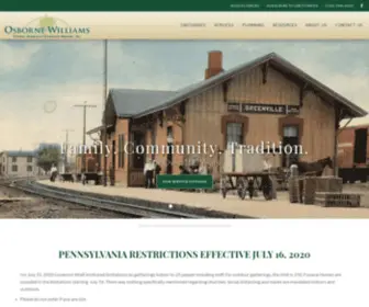 Osborne-Williams.com(Osborne-Williams Funeral Home) Screenshot