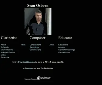 Osbornmusic.com(Sean Osborn) Screenshot