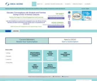 Osca.ca(Ontario School Counsellors Association) Screenshot