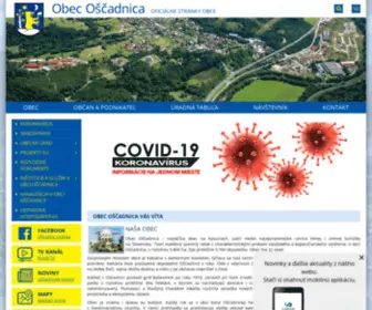 Oscadnica.sk(Obec Oščadnica) Screenshot