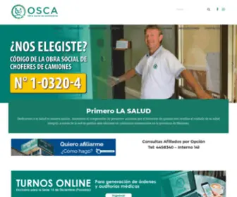 Oscamioneros.com.ar(Obra Social Camioneros) Screenshot