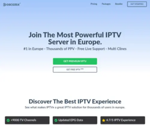Oscamx.com(Join #1 IPTV In Europe) Screenshot