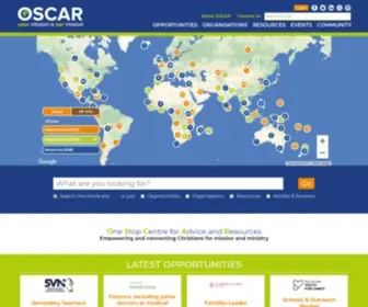 Oscar.org.uk(Empowering and connecting Christians for mission and ministry) Screenshot