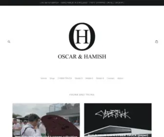 Oscarandhamish.com(Oscar and Hamish) Screenshot