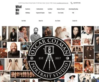 Oscarcolman.com(Oscar Colman Portrait Studio) Screenshot