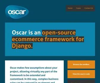 Oscarcommerce.com(Domain-driven e-commerce for Django) Screenshot