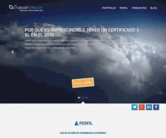 Oscargascon.es(Diseñador web y desarrollador PHP Zaragoza) Screenshot