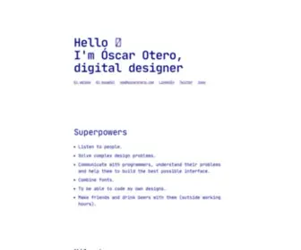 Oscarotero.com(Oscar Otero) Screenshot