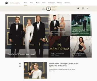 Oscars.com(The Oscars 2021) Screenshot