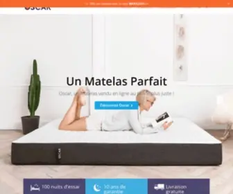 Oscarsleep.com(Matelas mémoire de forme en latex) Screenshot