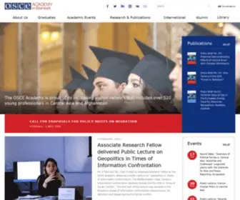 Osce-Academy.net(OSCE Academy in Bishkek) Screenshot