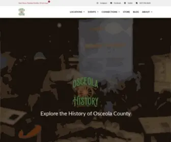 Osceolahistory.com(The Osceola County Historical Society's main mission) Screenshot