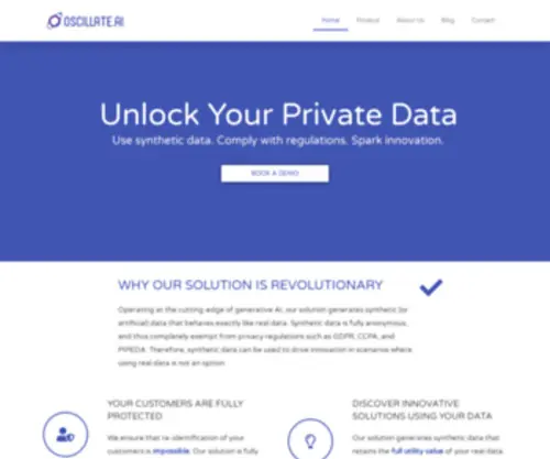 Oscillate.ai(Unlock Your Private Data) Screenshot