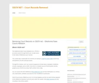 Oscnrecordsremoval.com(OSCN NET Guide) Screenshot