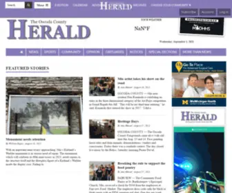 Oscodaherald.com(Oscoda County Herald) Screenshot