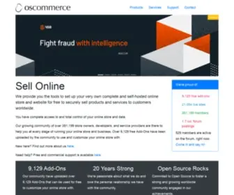 Oscommerce.de(FREE shopping cart and open source eCommerce platform) Screenshot