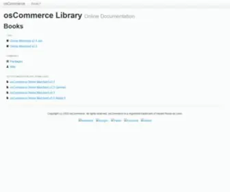 Oscommerce.info(OsCommerce Library) Screenshot