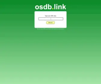 OSDB.link(URL shortener) Screenshot