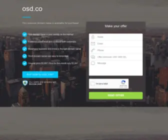 OSD.co(Domain name is for sale) Screenshot