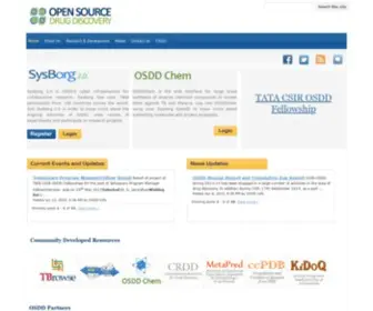 OSDD.net(Open Source Drug Discovery) Screenshot