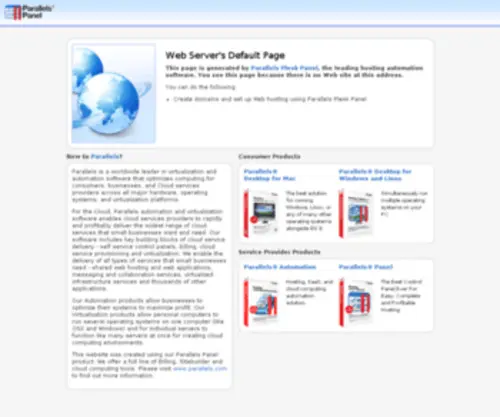 Osddev.net(Default Parallels Plesk Panel Page) Screenshot