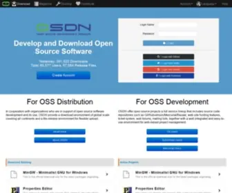OSDN.jp(Develop and Download Open Source Software) Screenshot