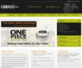 Oseco.com(Pressure relief systems engineered for total peace of mind) Screenshot