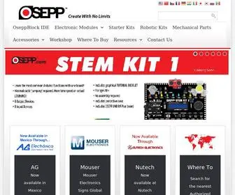 Osepp.com(Arduino Compatible Products) Screenshot