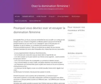 Osezladominationfeminine.com(Osez la domination féminine) Screenshot