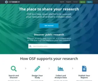 OSF.io(OSF) Screenshot