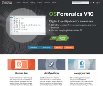Osforensics.com(Computer forensics solution) Screenshot