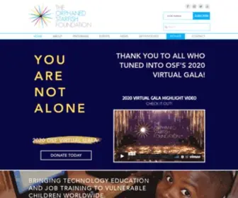 OSF.org(The Orphaned Starfish Foundation) Screenshot