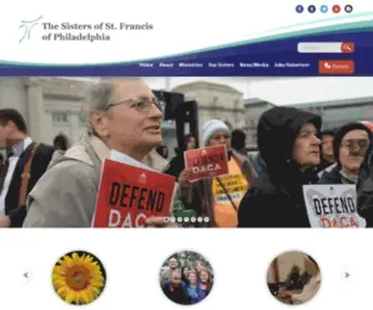 Osfphila.org(The Sisters of St. Francis of Philadelphia) Screenshot