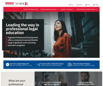 Osgoodepd.ca(Leading the way in professional legal education) Screenshot