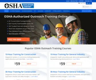 Osha30Hourcard.com(OSHA 10 & 30 Hour Online Training Courses) Screenshot