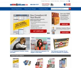 Osha4Less.com(State and Federal Labor Law Posters) Screenshot