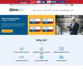 Oshaoutreachcourses.com(OSHA Outreach Courses) Screenshot