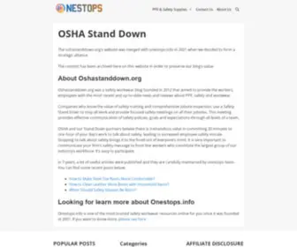 Oshastanddown.org(OSHA Stand Down) Screenshot