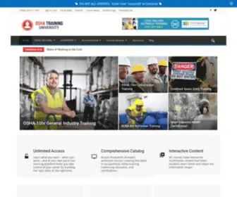 Oshatrainingu.com(OSHA Training University) Screenshot