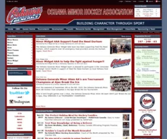 Oshawahockey.com(Oshawa Minor Hockey) Screenshot