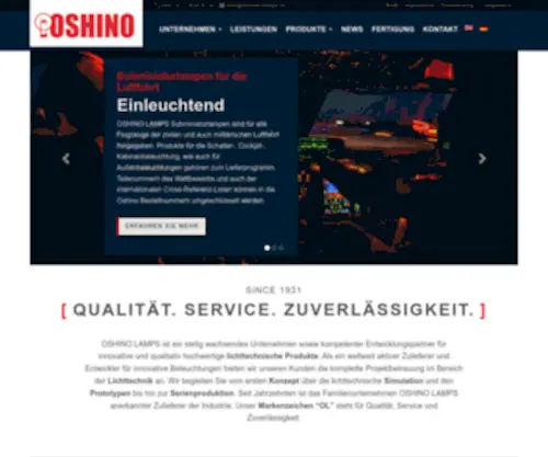 Oshino-Lamps.de(OSHINO LAMPS) Screenshot