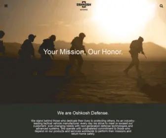 Oshkoshdefense.com(Oshkosh Defense) Screenshot