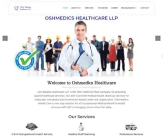 Oshmedics.com(Healthcare Services for Corporate) Screenshot