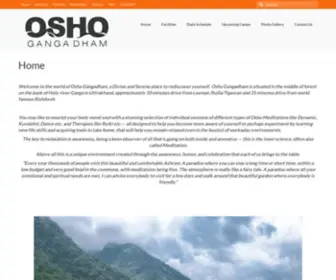 Oshogangadham.org(Osho Gangadham) Screenshot