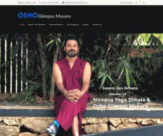 Oshoglimpsemysore.com(Osho Glimpse Mysore) Screenshot