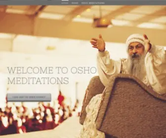 Oshomeditations.com(Where meditation meets celebration) Screenshot